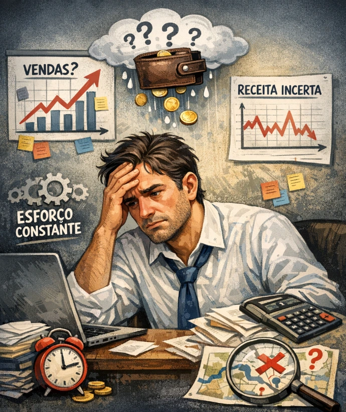 Empresário sem saber vender